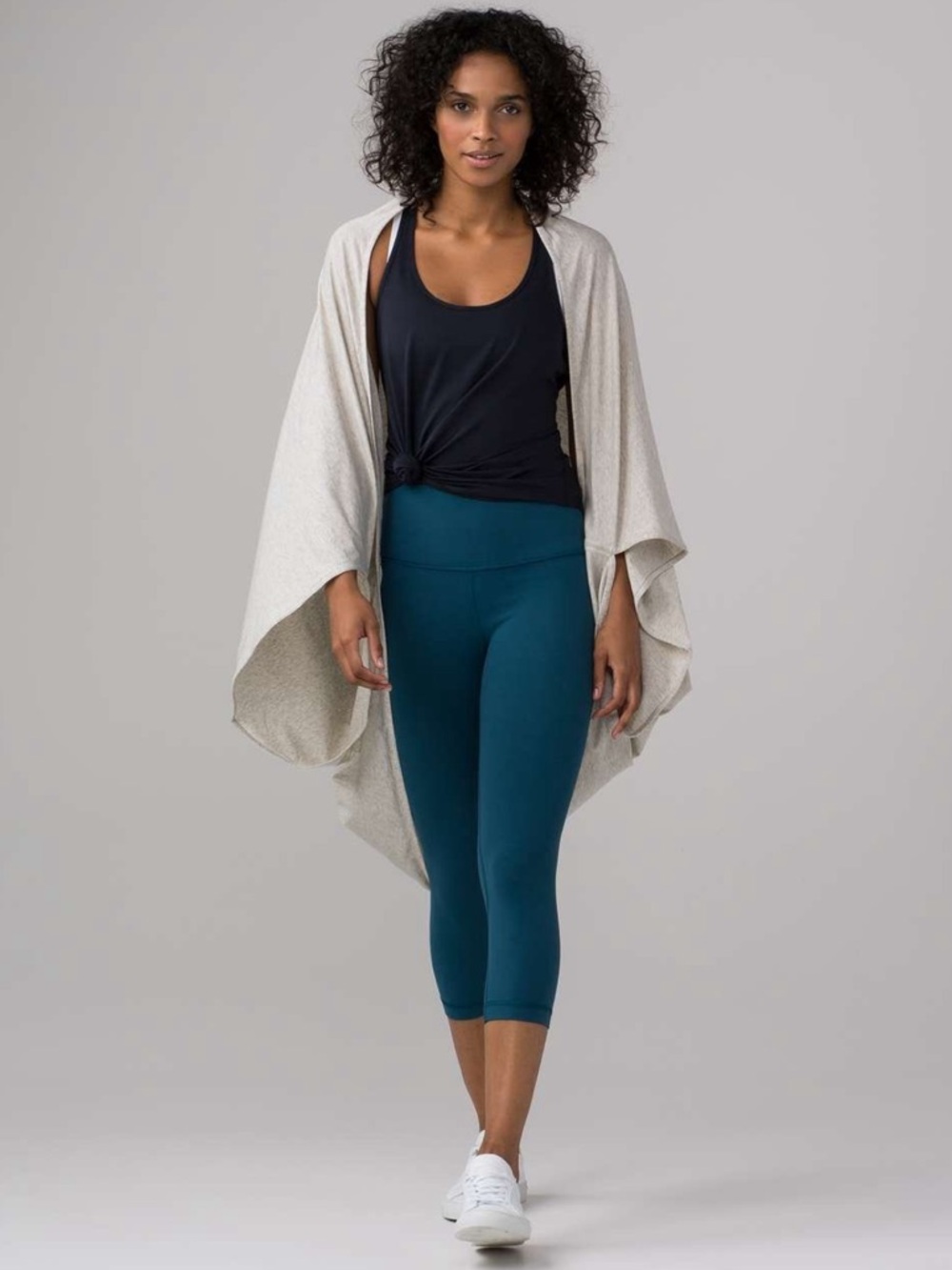 ✨SALE Lululemon Sage Scarf Kimono Heathered Light Gray One Size